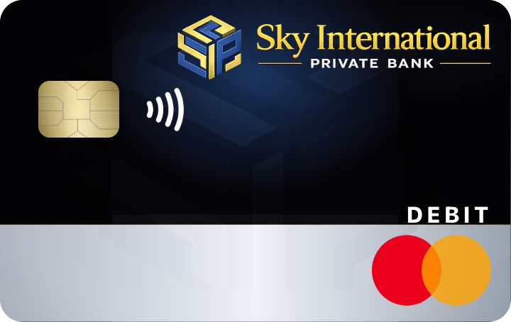Sky Rewards Checking debit card.